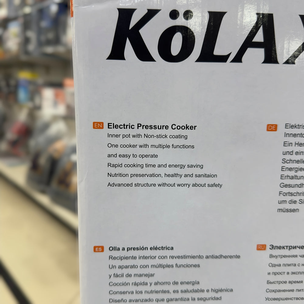 Kolax 8L Electric Pressure Cooker 91561