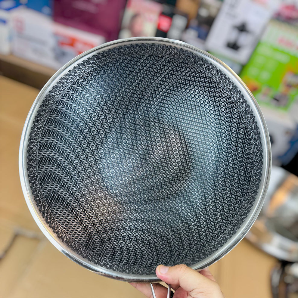 lot imported lesser coating deep fry pan 32CM food stamer