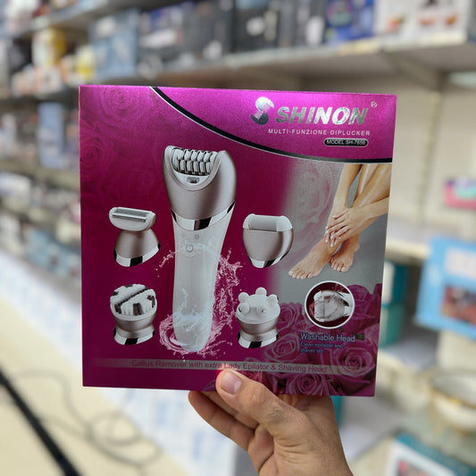 Shinon 5 in 1 Washable Ladies Epilator Set SH-7659