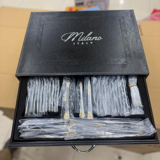 Milano 86pcs Steel Cutlery Set