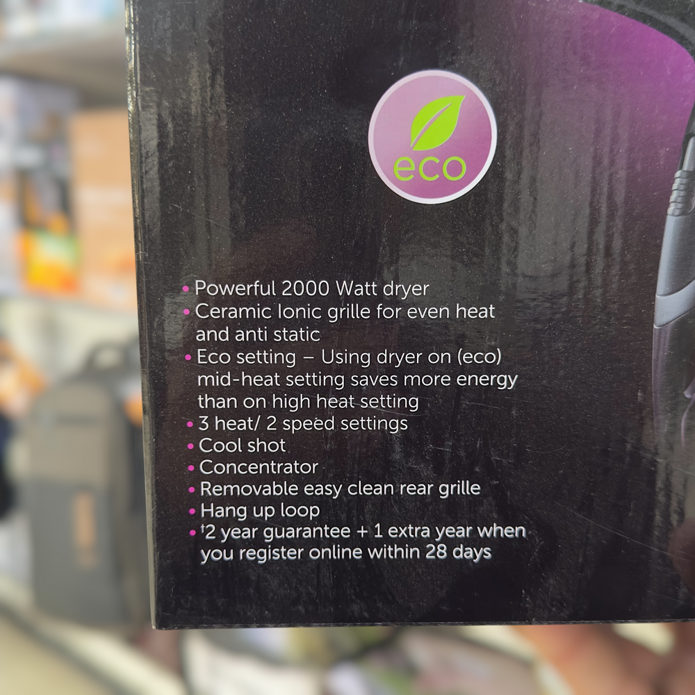 Remington Power Dry 2000 Hair Dryer D3010