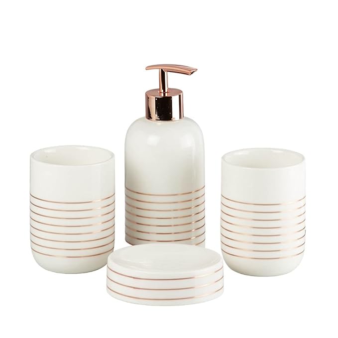 Ceramic 4pcs Bathroom Accessories Set