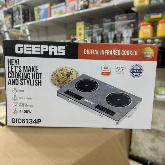 Geepas Double Burner Electric Infrared Cooker 6134