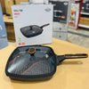 Uakeen Induction Die-Cast Granite Grill Pan 28cm VK-FP428