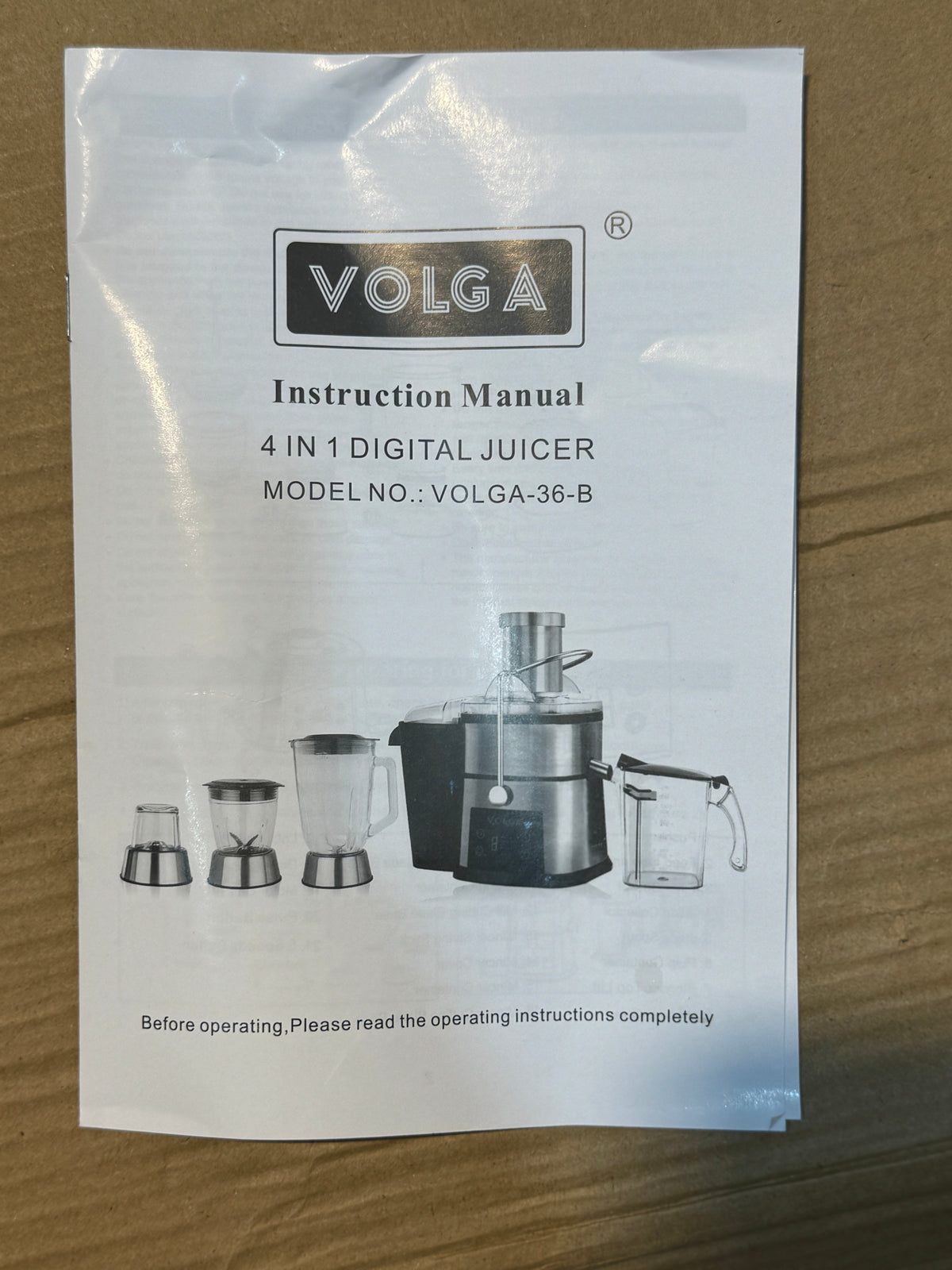 VOLGA 4-in-1 Juicer Blender