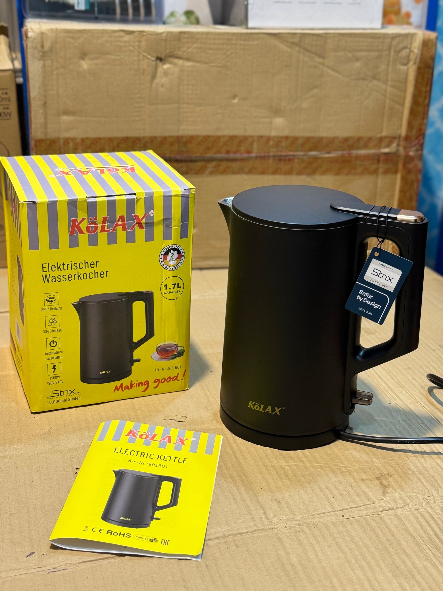 KOLAX Electric Kettle 1.7L