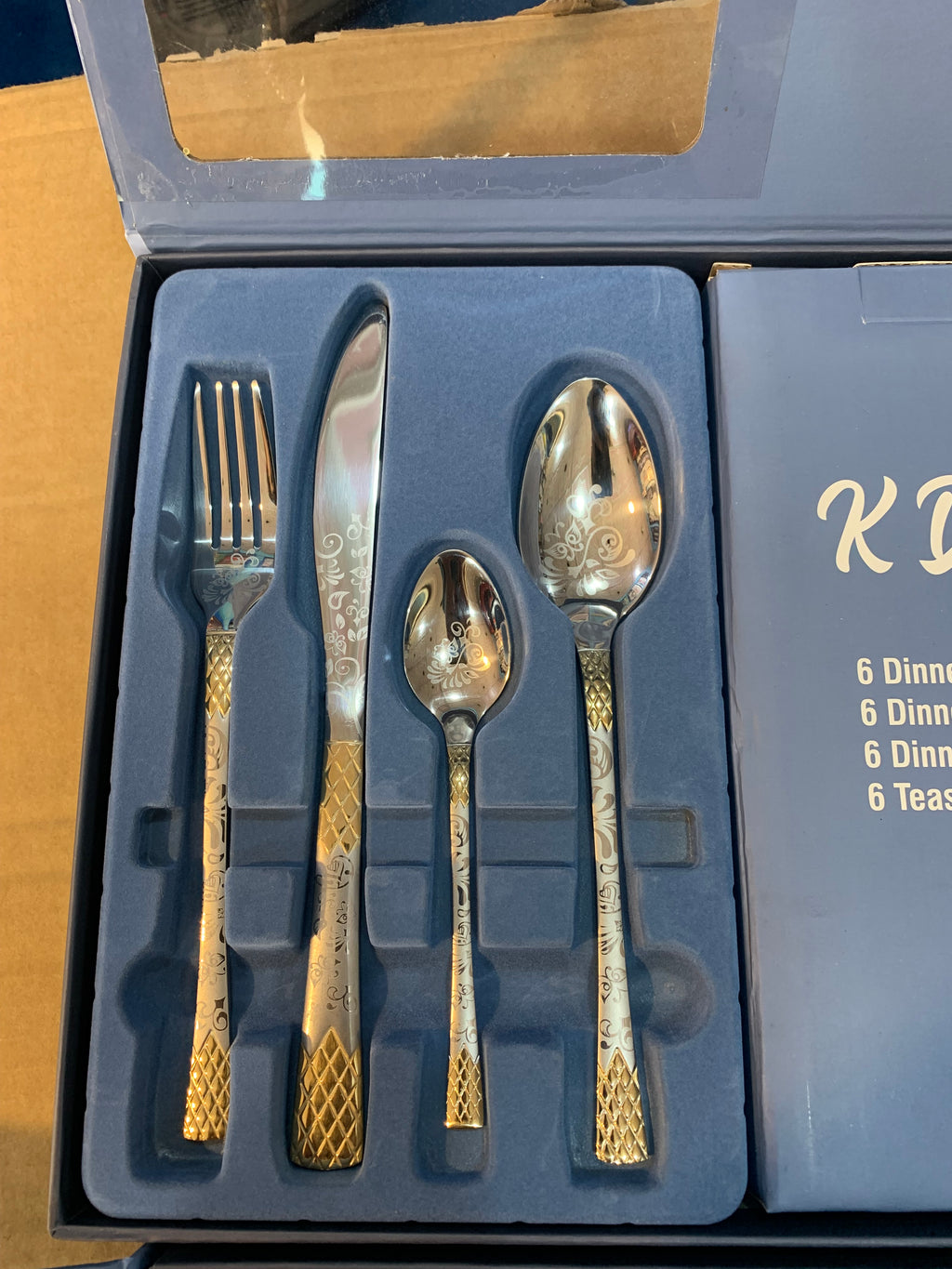KDK 24pcs Stainless Steel Cutlery Set