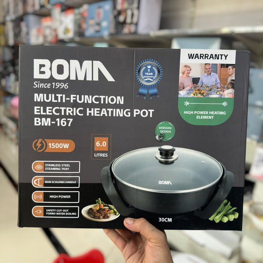 Boma 6L Electric Hot Pot BM-167 – Multi-Function Cooking Pot for Family Use