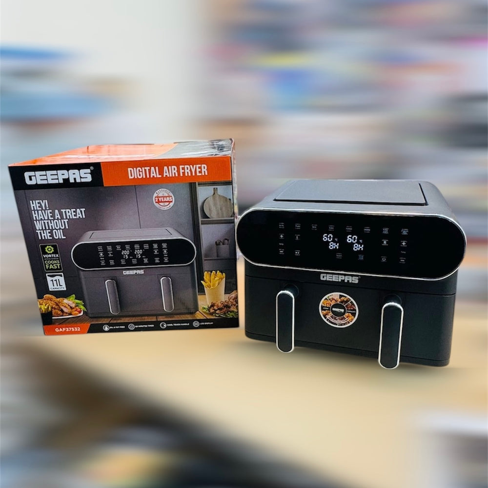 Geepas Dual Cook 11L Digital Air Fryer-37532