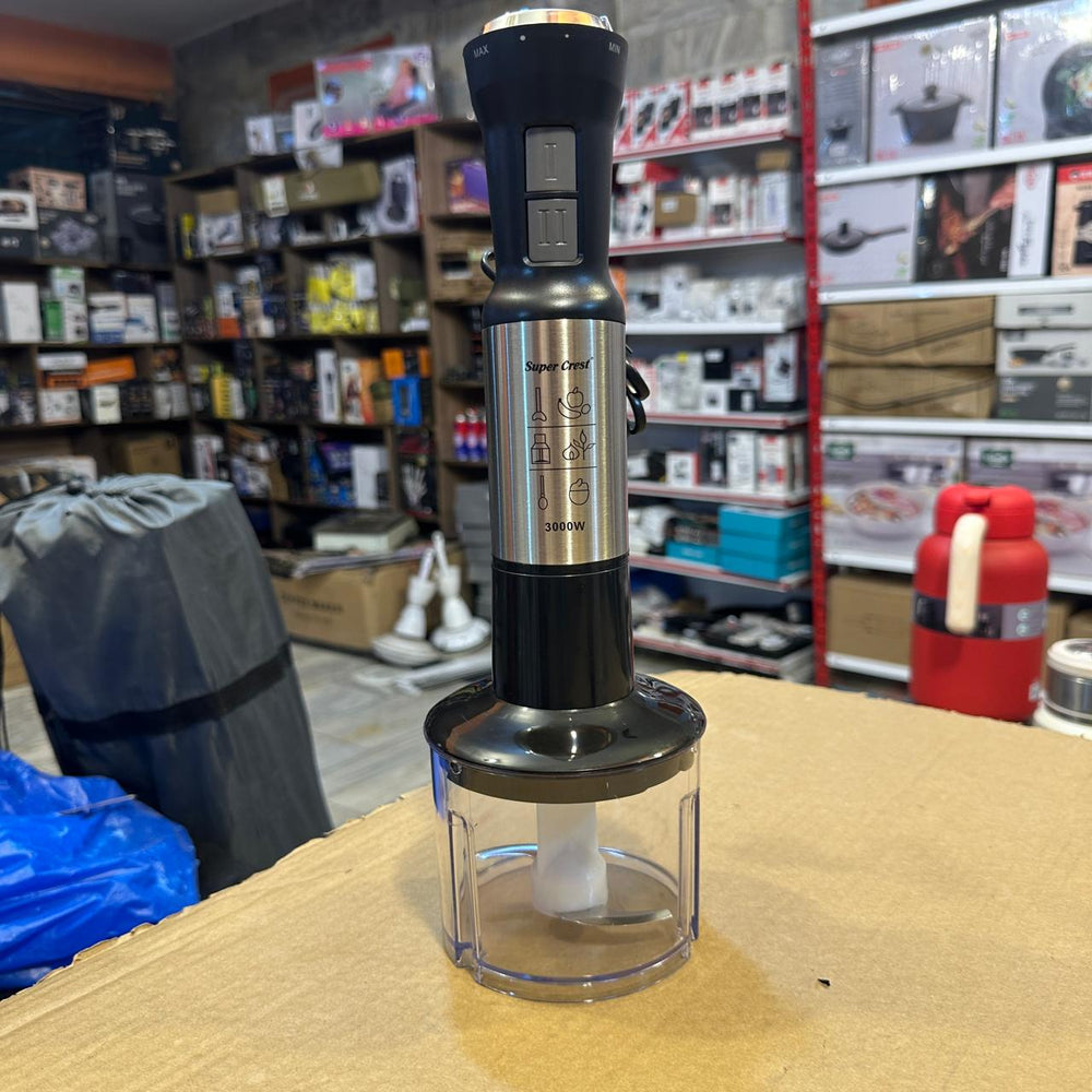 Super Crest 5 in 1 Hand Blender Set SCT-7008 – Multifunctional Blender with Chopper, Whisk, Masher & Beaker