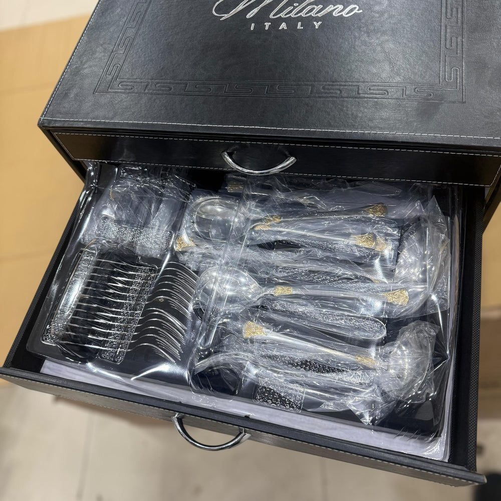 Milano 86pcs Steel Cutlery Set