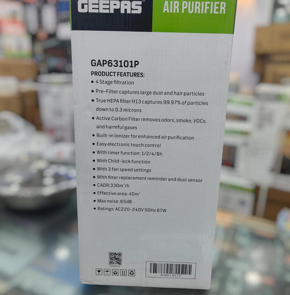 Geepas air purifier GAP 63102P