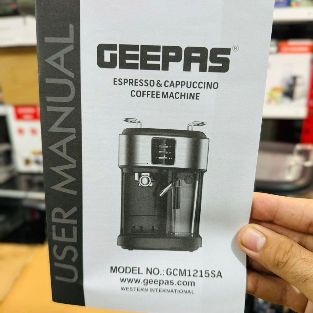 GEEPAS 1250W 3 in 1 Coffee Machine-1215
