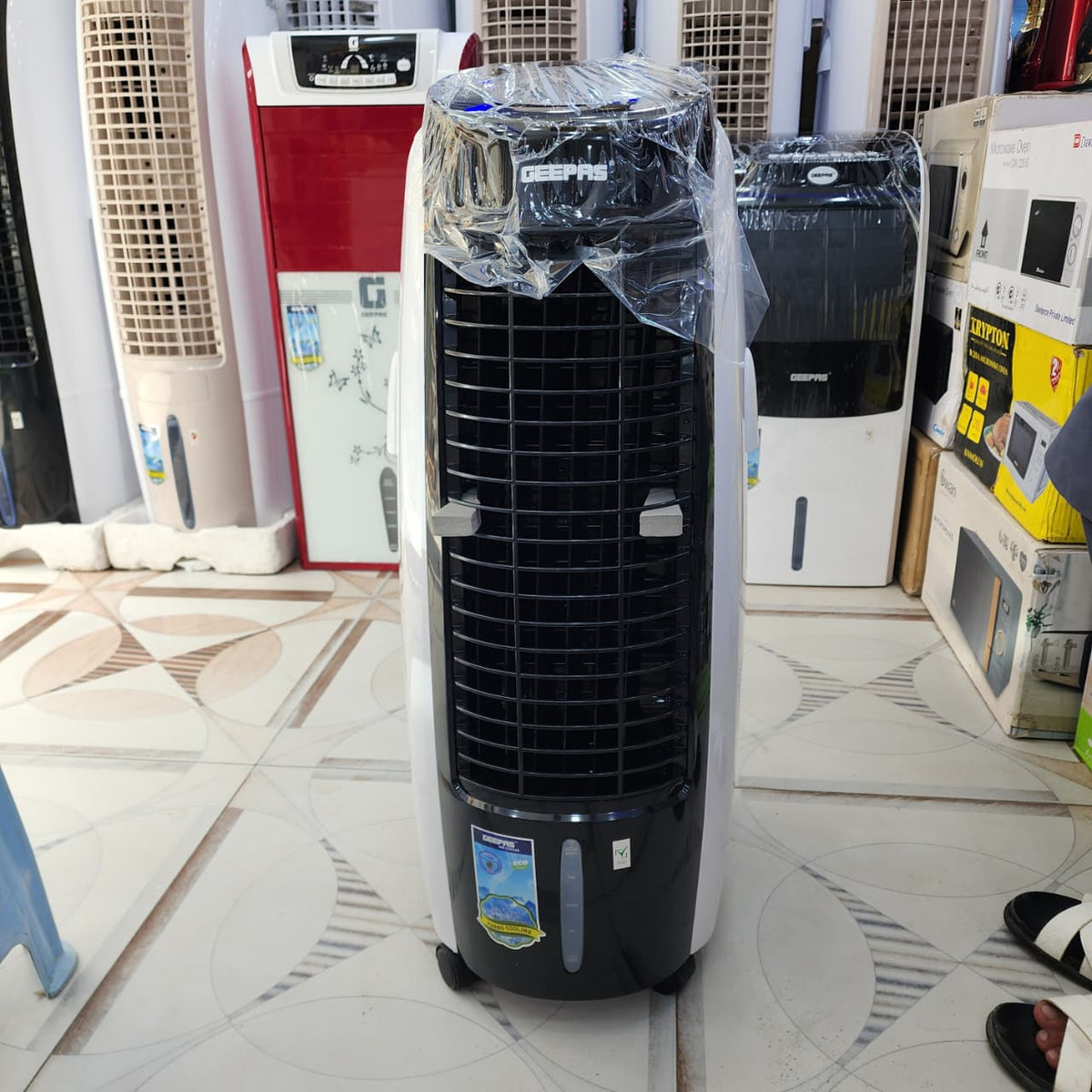 Geepas Tower Air Cooler With Remote & LED Screen Control M GAS9446