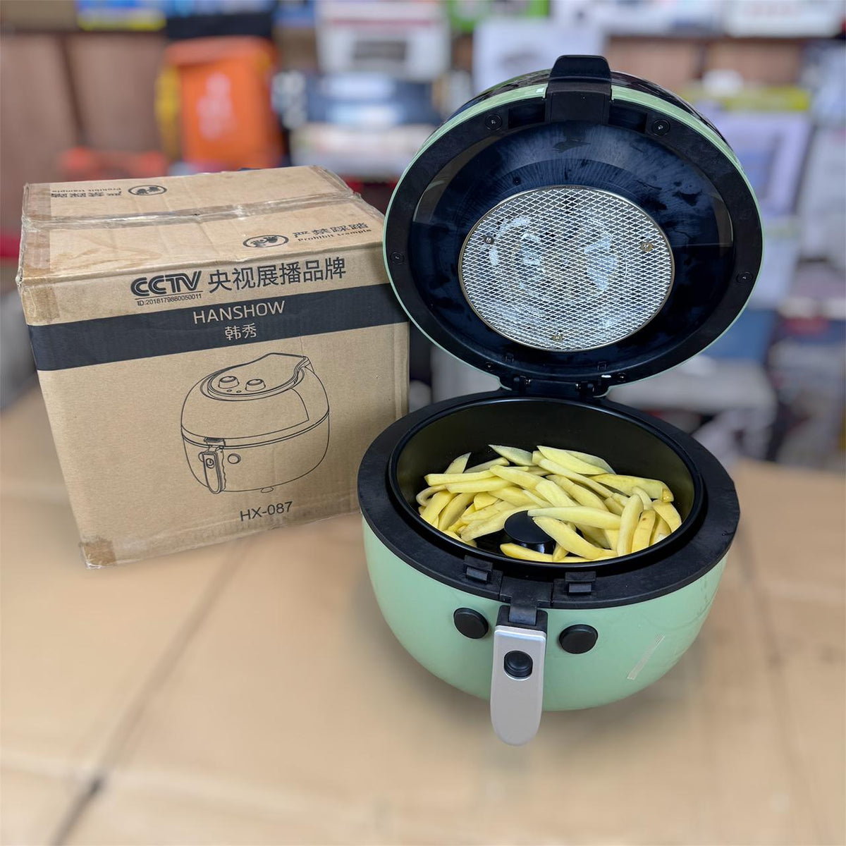 Hanshow 8L 3D Rotating Air Fryer with Visual Window