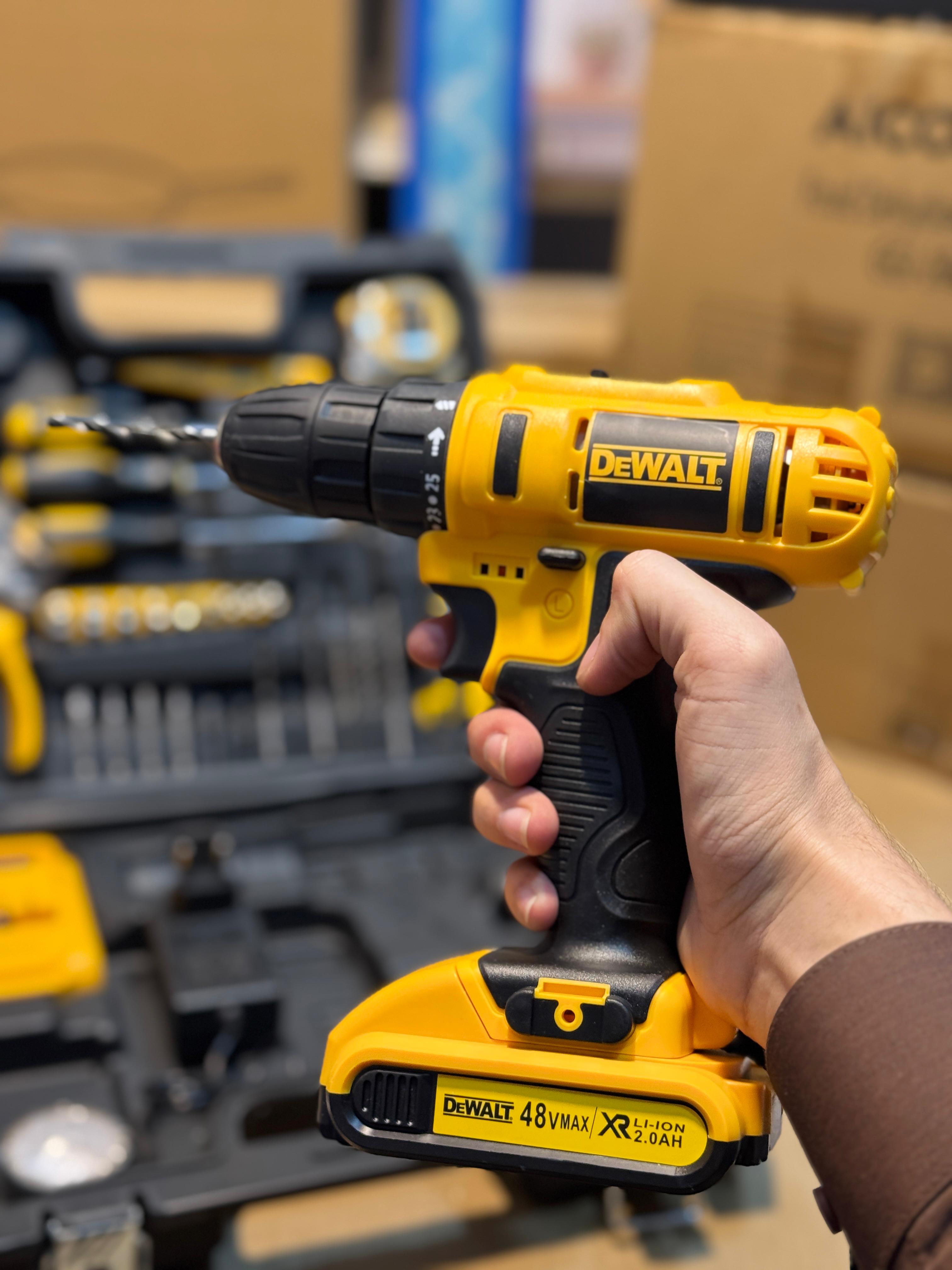 DeWALT Drill Set 48V MAX / XR Li-ion 2.0Ah – Cordless Power Tool