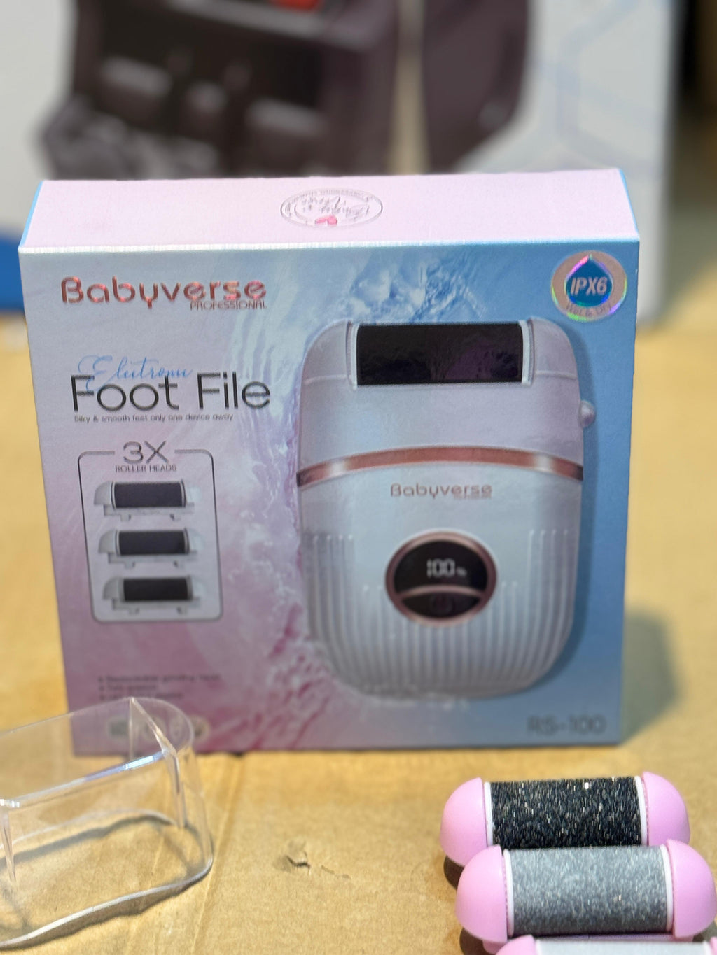 Babyverse Foot File RS-100 | Rechargeable Foot Grinder for Smooth & Soft Feet