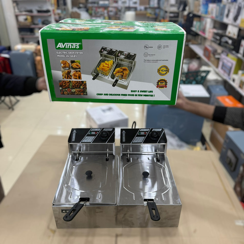 Avinas 6.8L+6.8L Deep Fryer AV-668y