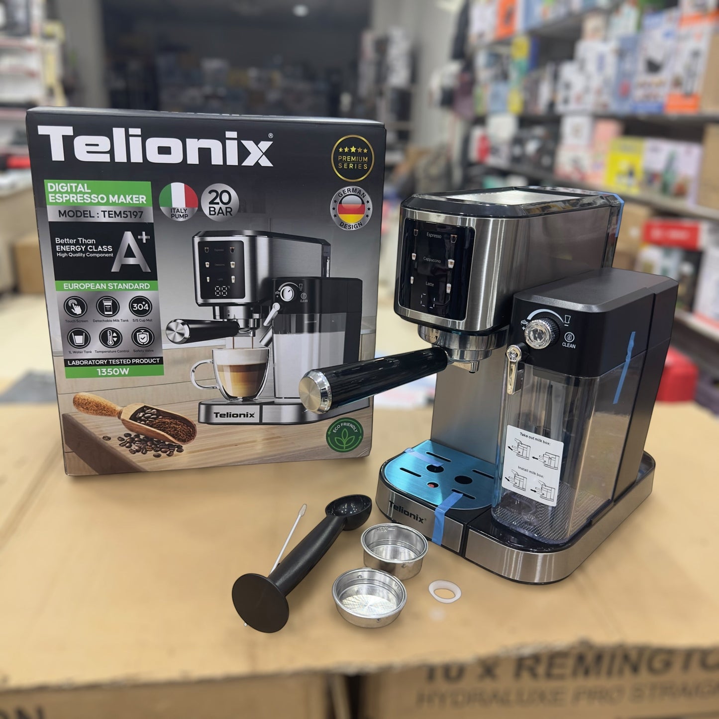 Telionix Digital Espresso,Latte & Cappuccino Maker￼