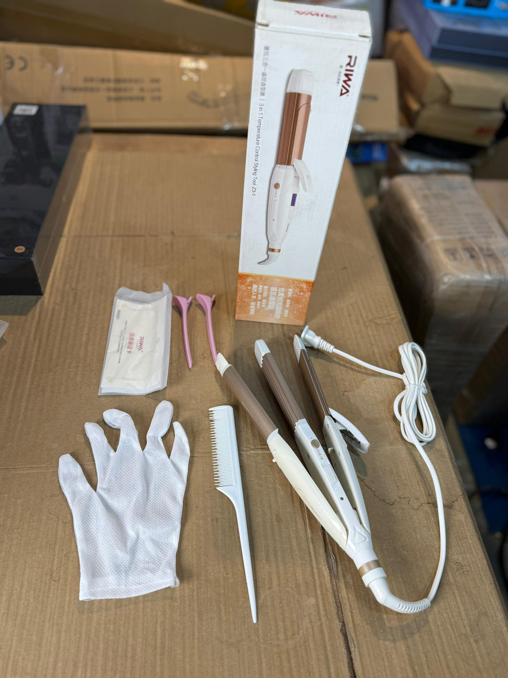 Riwa 3in1 Temperature control styling Tool Z3_1