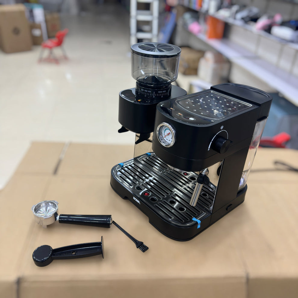 Boma 2 in 1 Espresso Coffee Machine with Grinder BM-6897