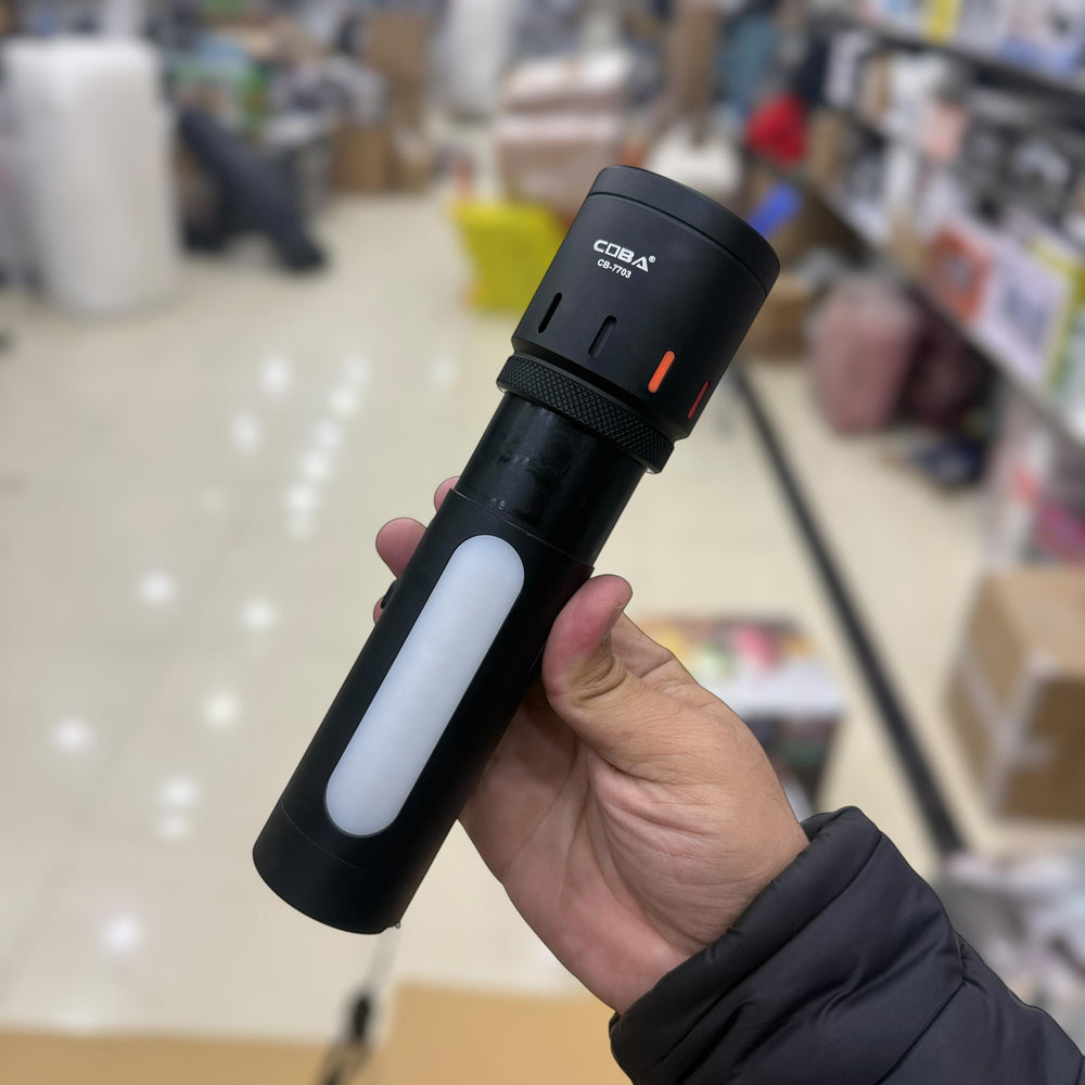 Coba LED Aluminum Alloy Flashlight Torch CB-7703