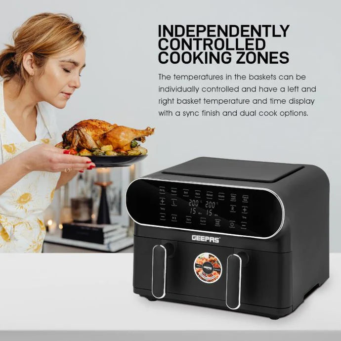 Geepas Dual Cook 11L Digital Air Fryer-37532