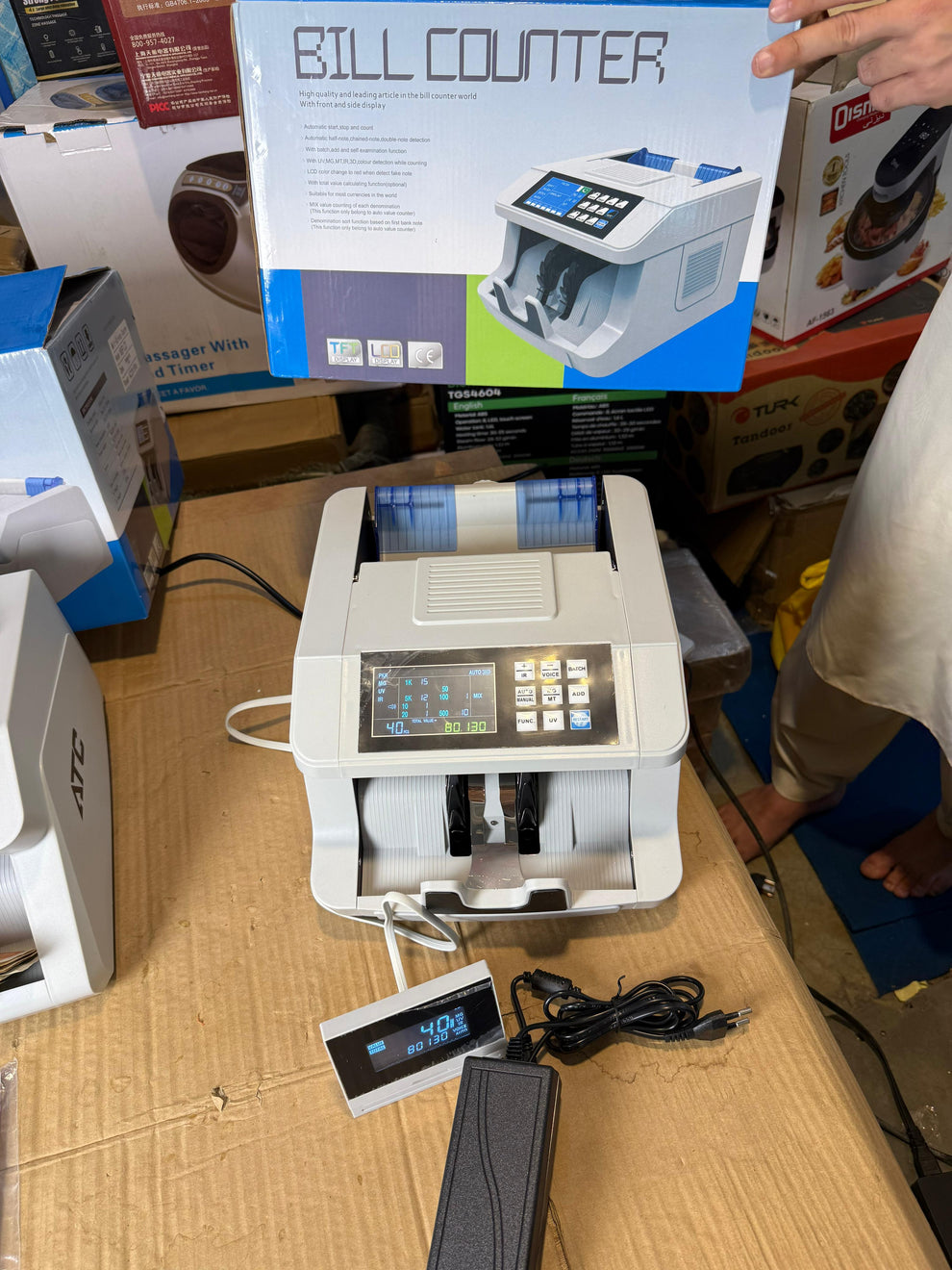 Mix value Bill counter mechine & Rechargeable