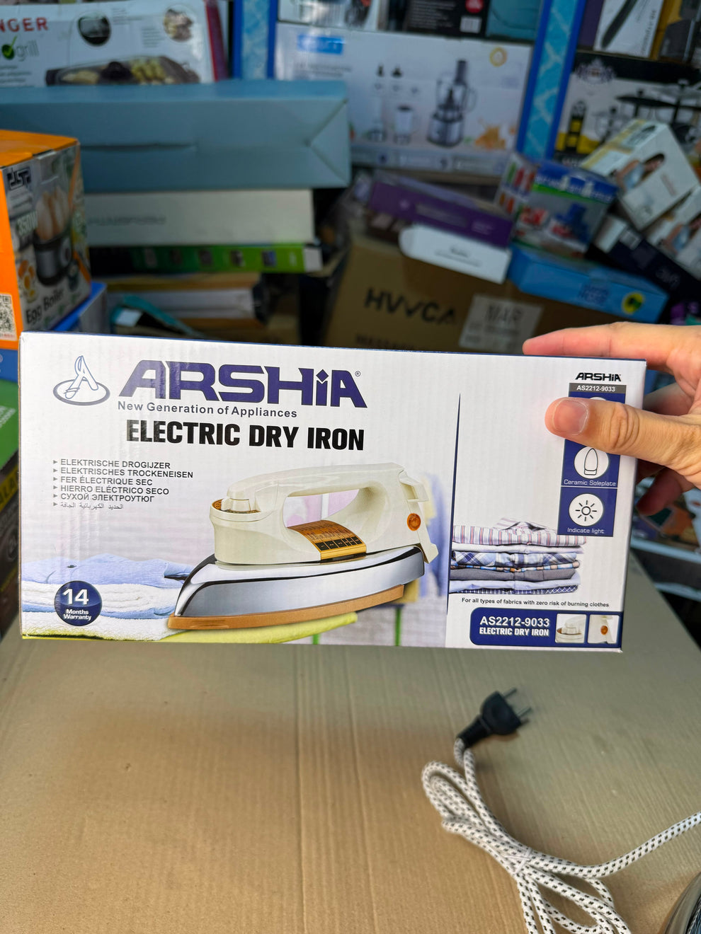 ARSHIA Electric Dry Iron AS2212-9033