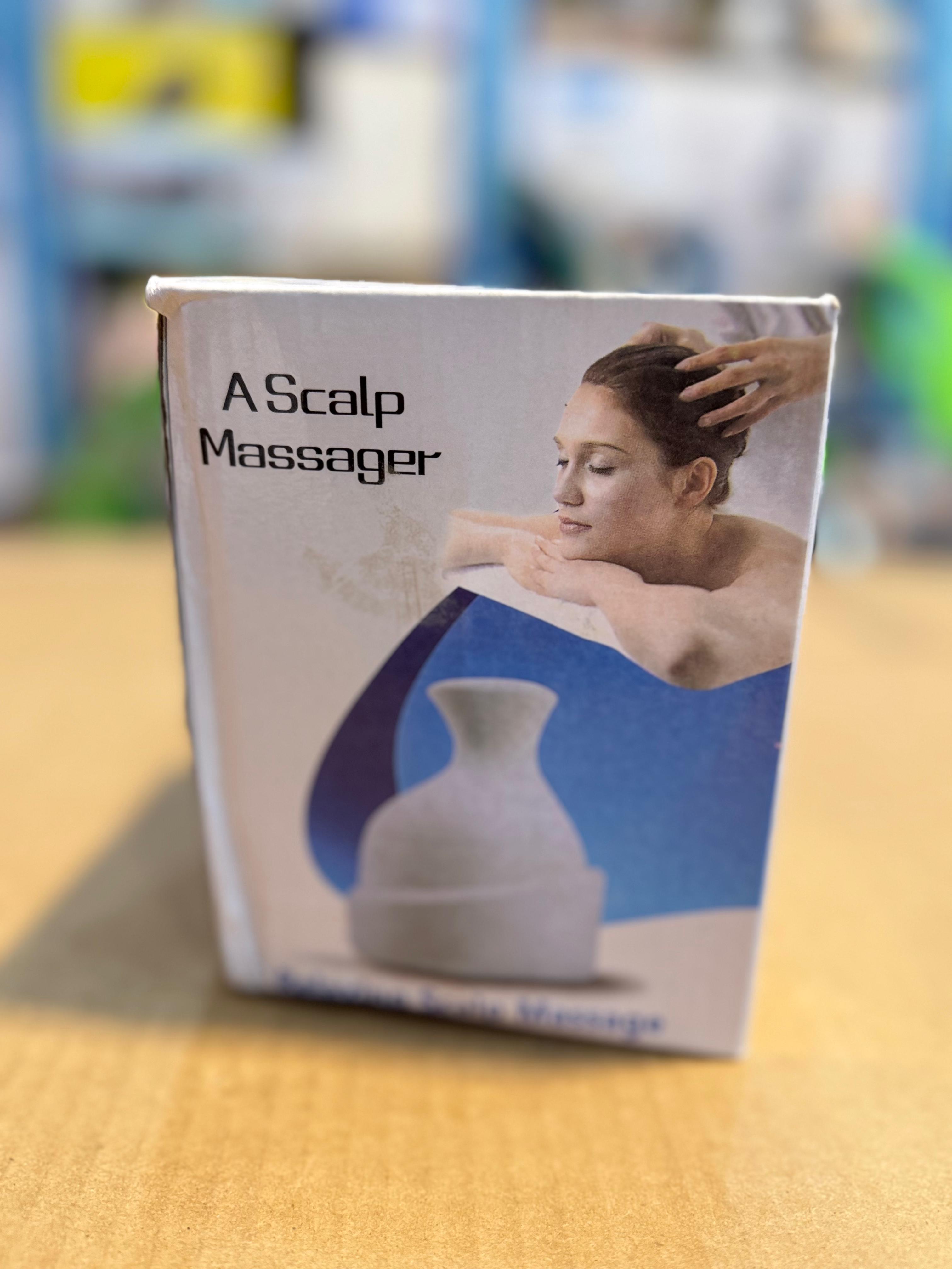 Electric Scalp Massager – Rechargeable Stress Relief & Hair Growth Massager with 4 Kneading Nodes