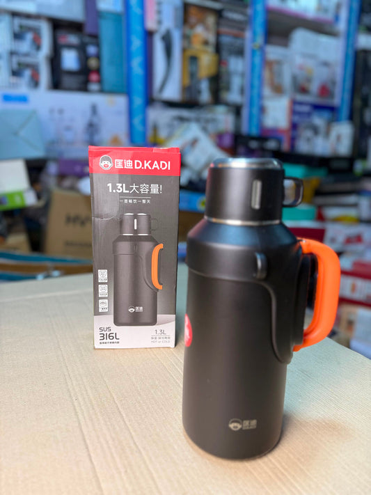 D.KADI SUS 316L Vacuum Flask 1.3L Medical Grade