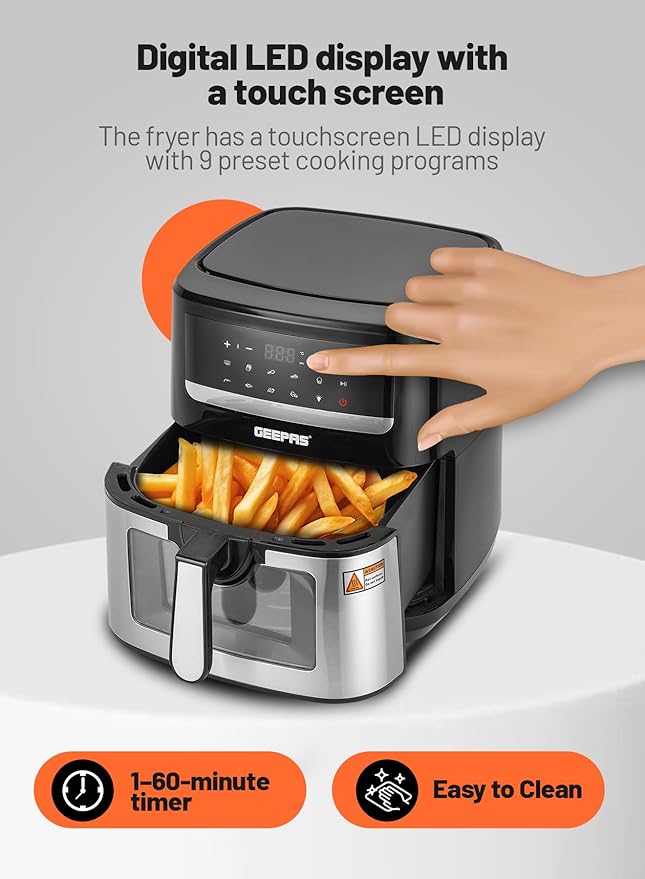 Geepas 4.5L Vortex Air Fryer 37541