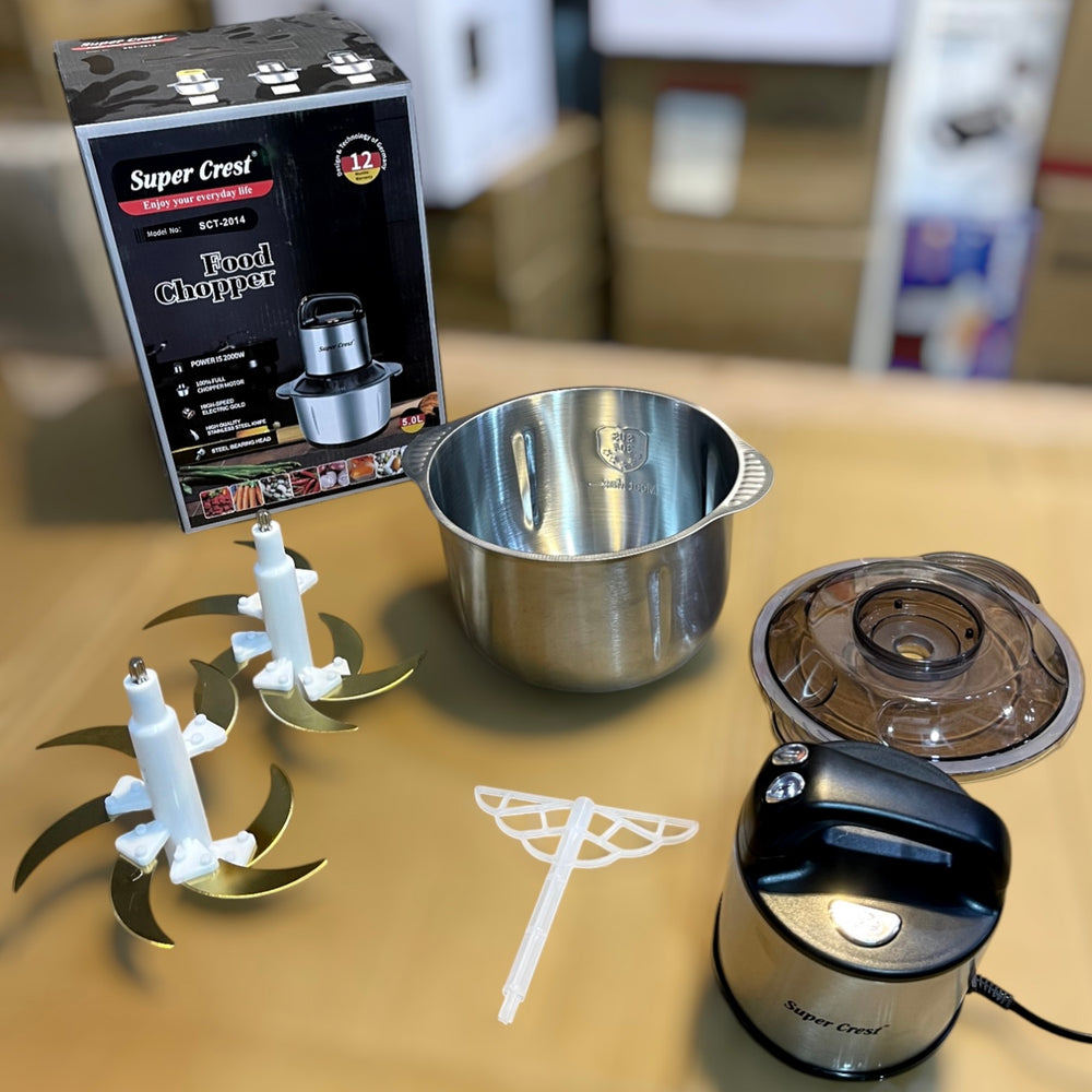 Super Crest 5L Food Chopper with Extra Blade SCT-2014