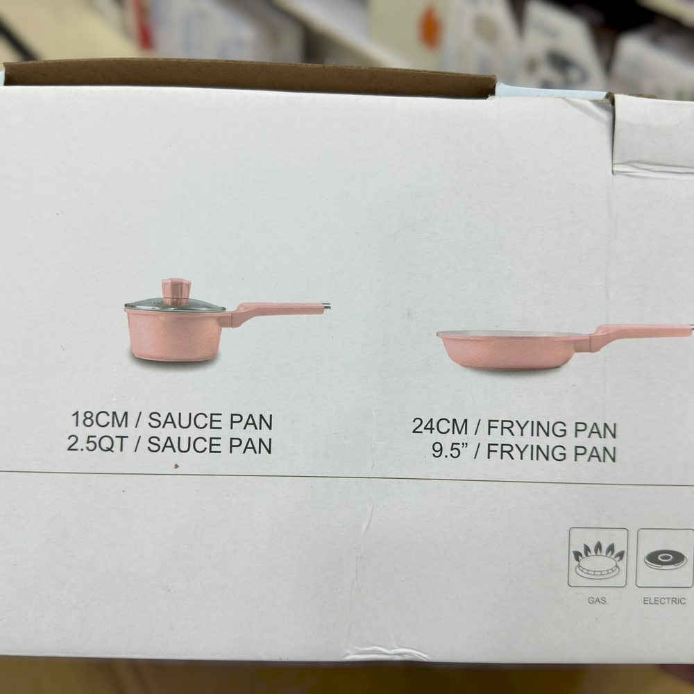 Osfe 9pcs Granite Non-Stick Cookware Set