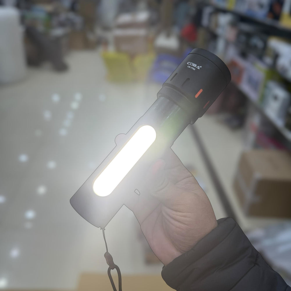 Coba LED Aluminum Alloy Flashlight Torch CB-7703