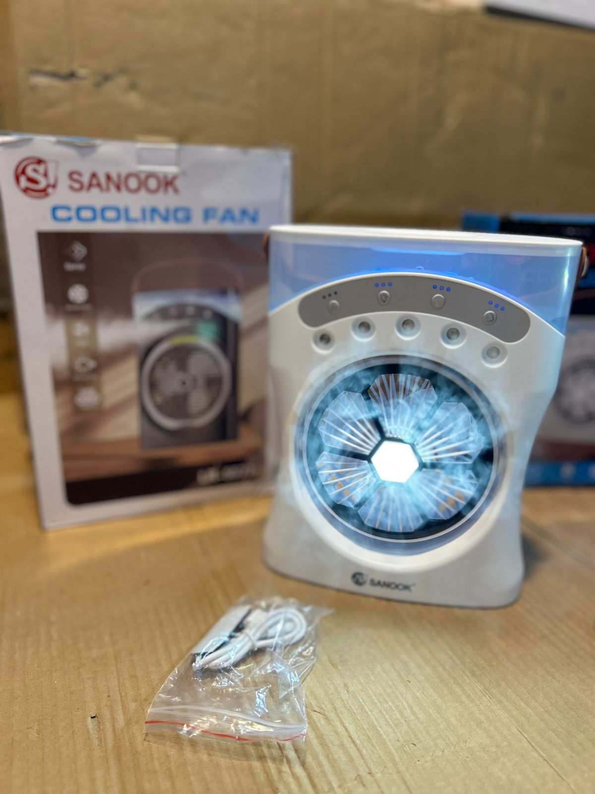 Sanook Rechargeable Cooling Fan – Portable & Energy Saving