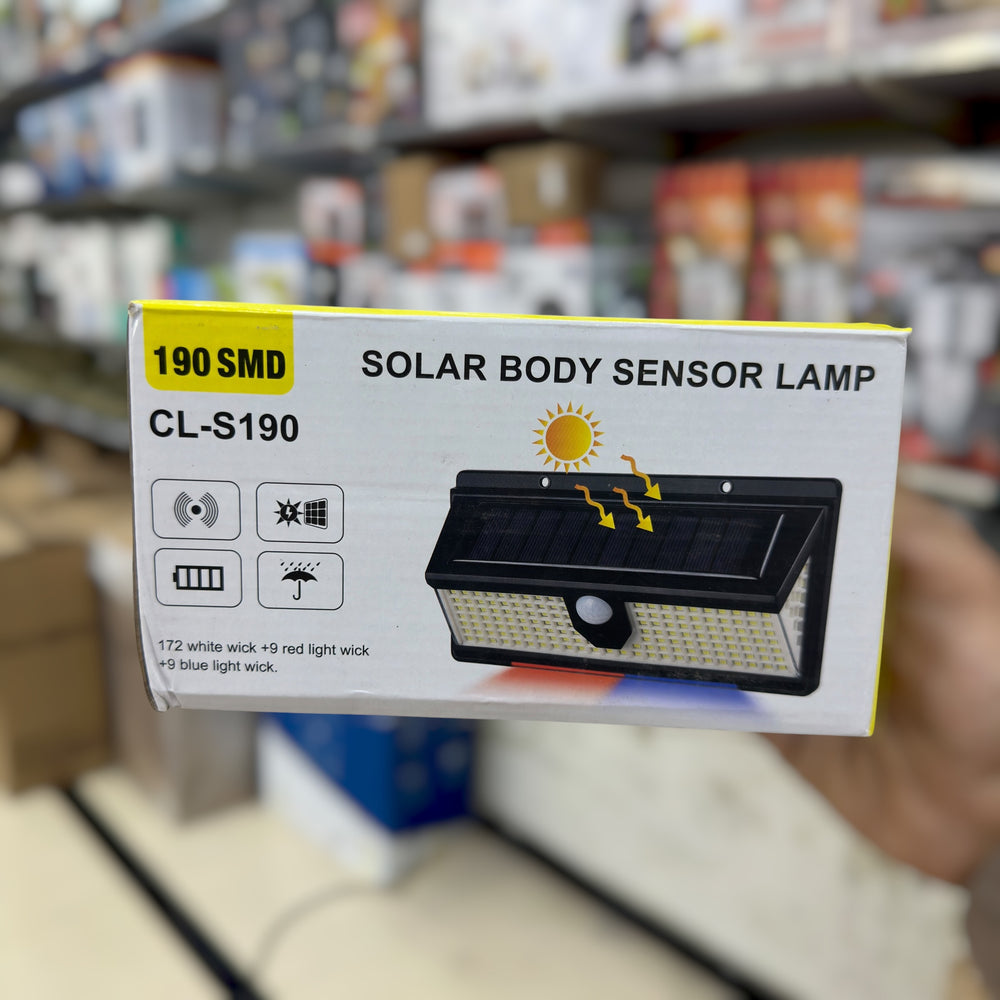 Solar Body Sensor Lamp 190 SMD CL-S190