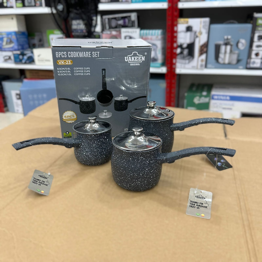Uakeen Aluminum Coffee Cups/Cookware Set 6pcs VK-23
