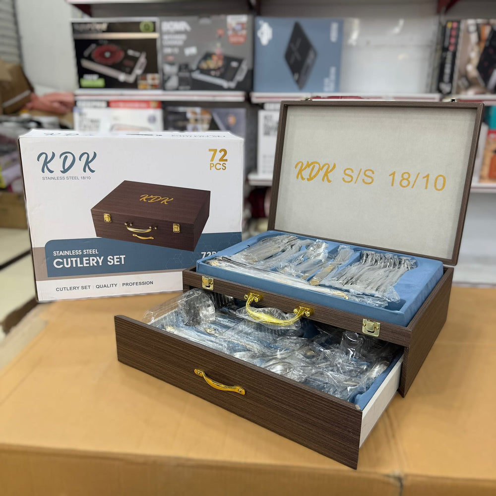 KDK 72pcs Luxury Stainless Steel Cutlery Set with Gift Box