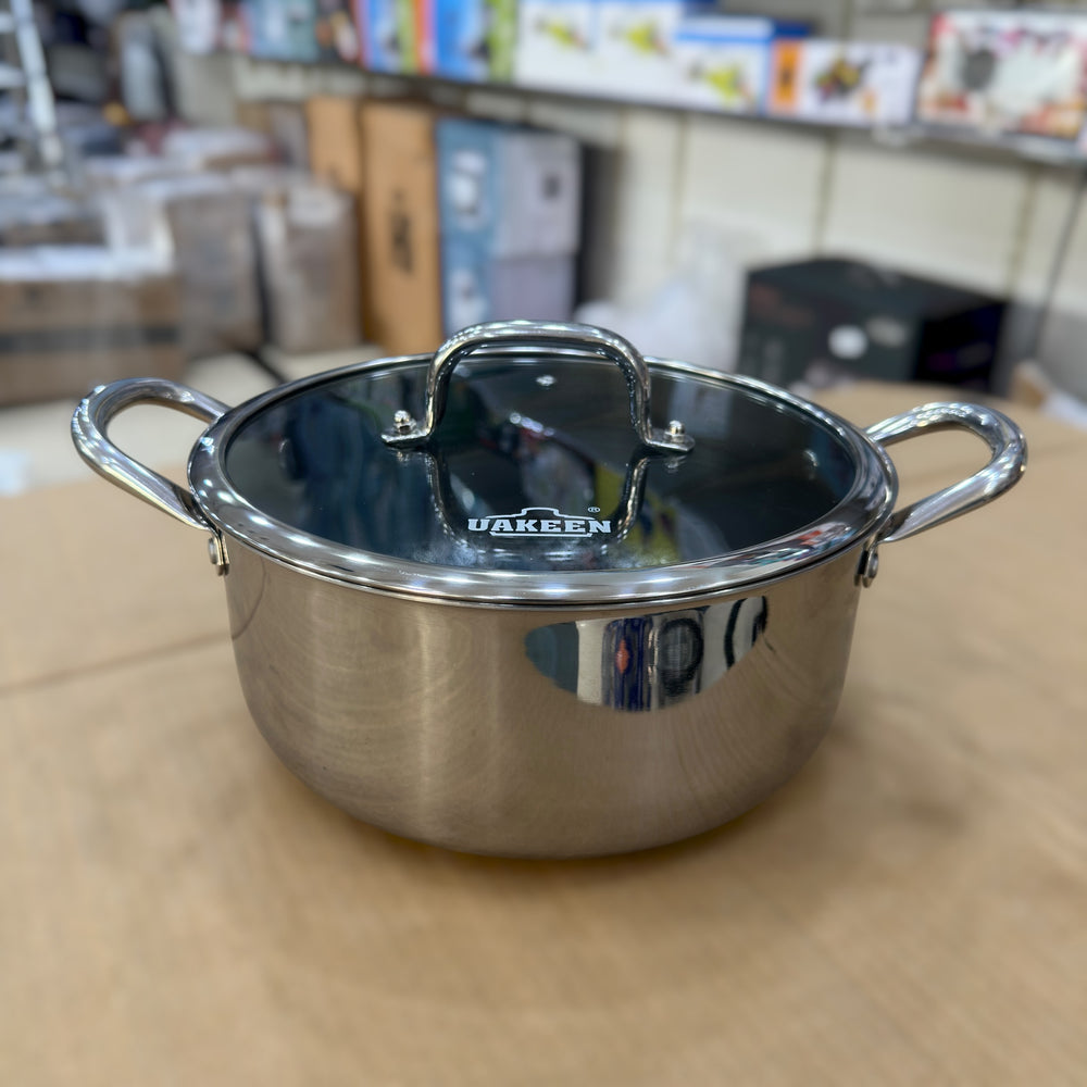 Uakeen 10pcs Triply Stainless Steel Cookware set VK-32