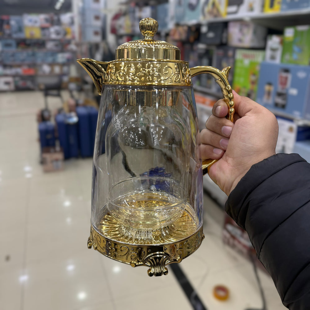 Double Glass Tea Pot 1000ml Capacity