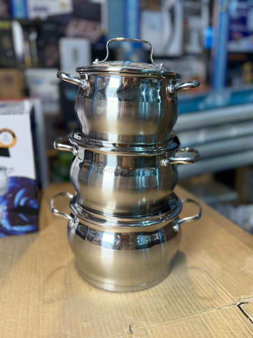 MGFR Swiss quality control Stanislaus steel 18-10 .6pcs