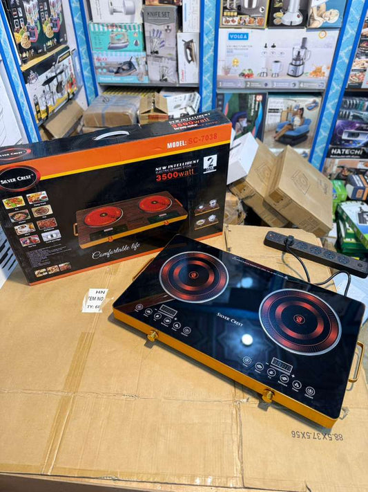 Silver Crest Infrared Double Burner Electric Stove 7000W