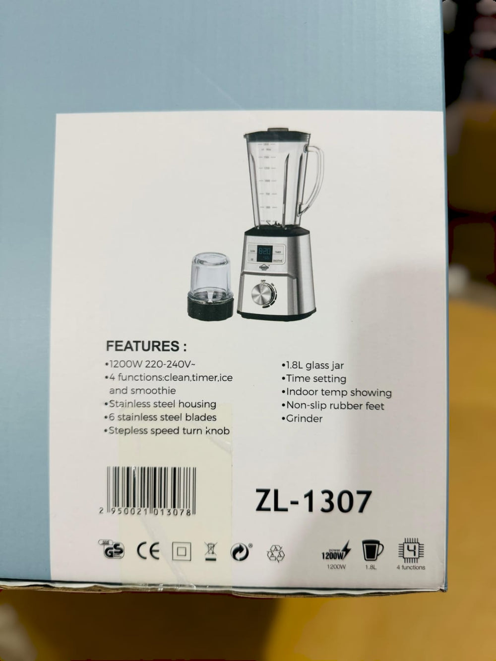 Uakeen Digital Blender Grinder ZL-1307