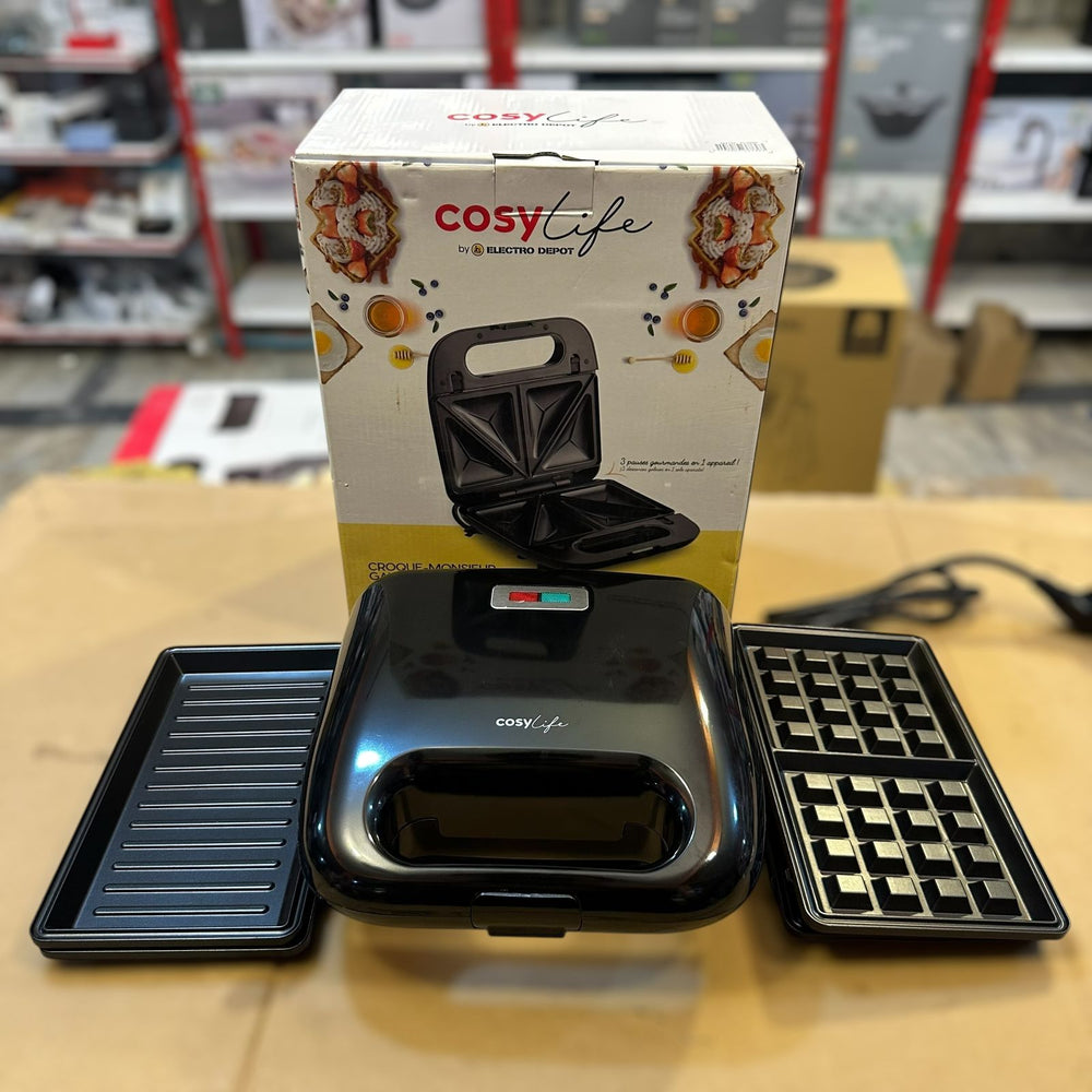 COSY Croque 3 in 1 Sandwich, Waffle & Grill Maker