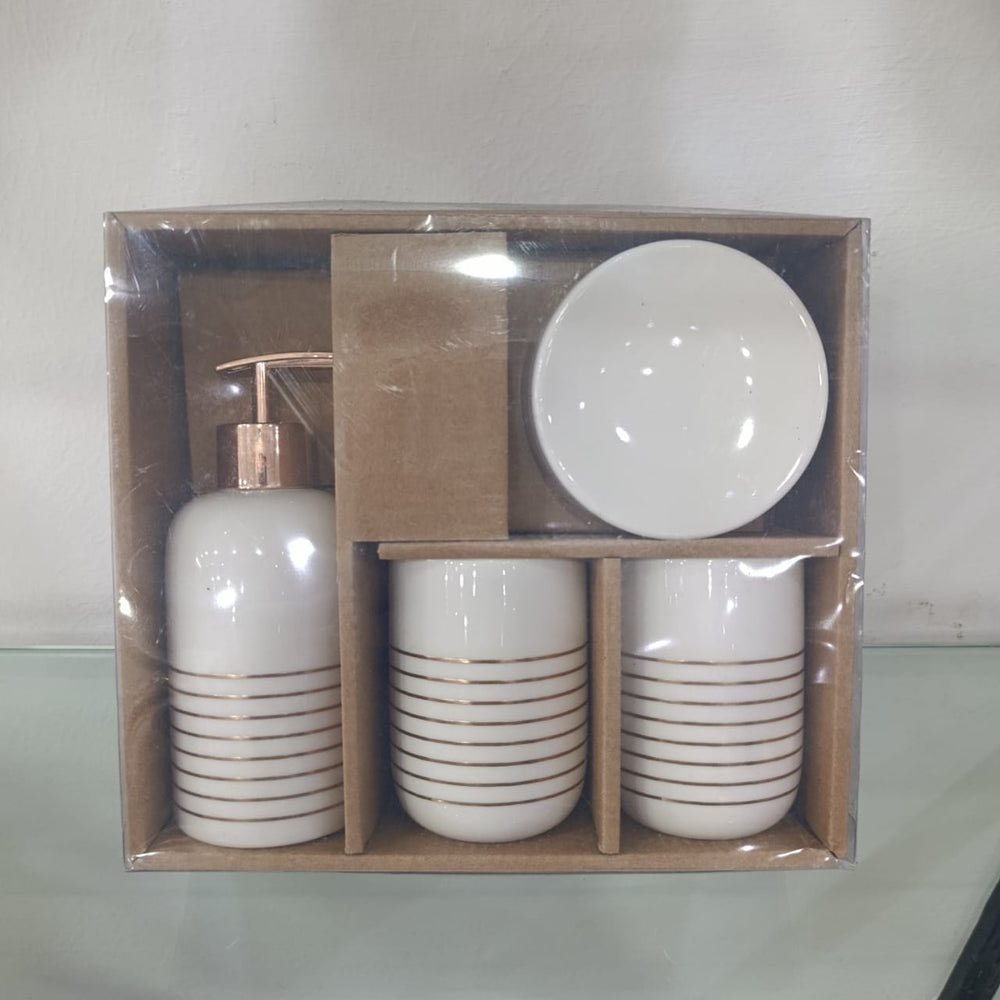 Ceramic 4pcs Bathroom Accessories Set