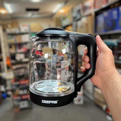 Geepas 1.8L Electric Glass Kettle 9901