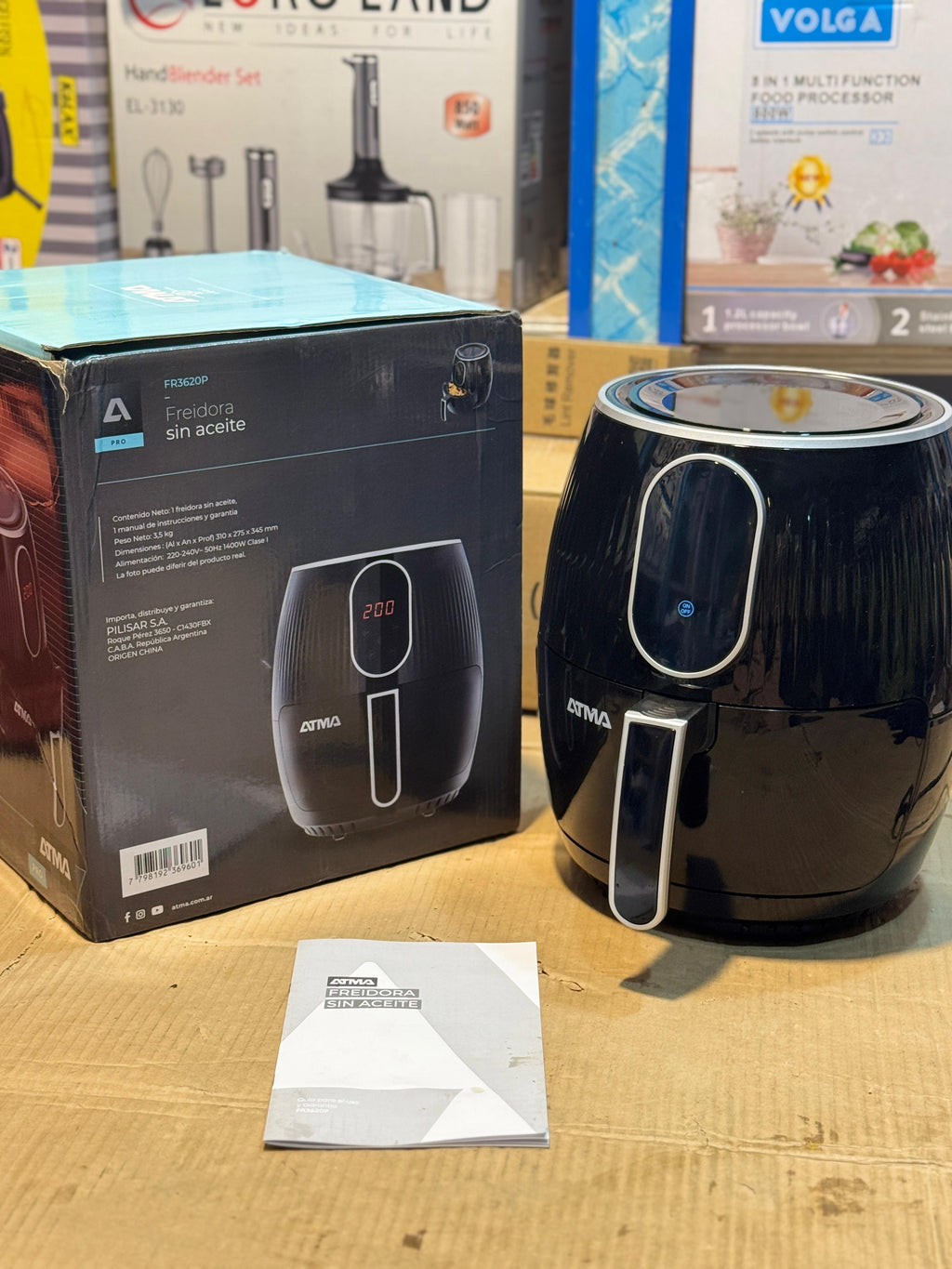 ATMA Air Fryer FR3620P | Original Argentina Oil-Free Fryer