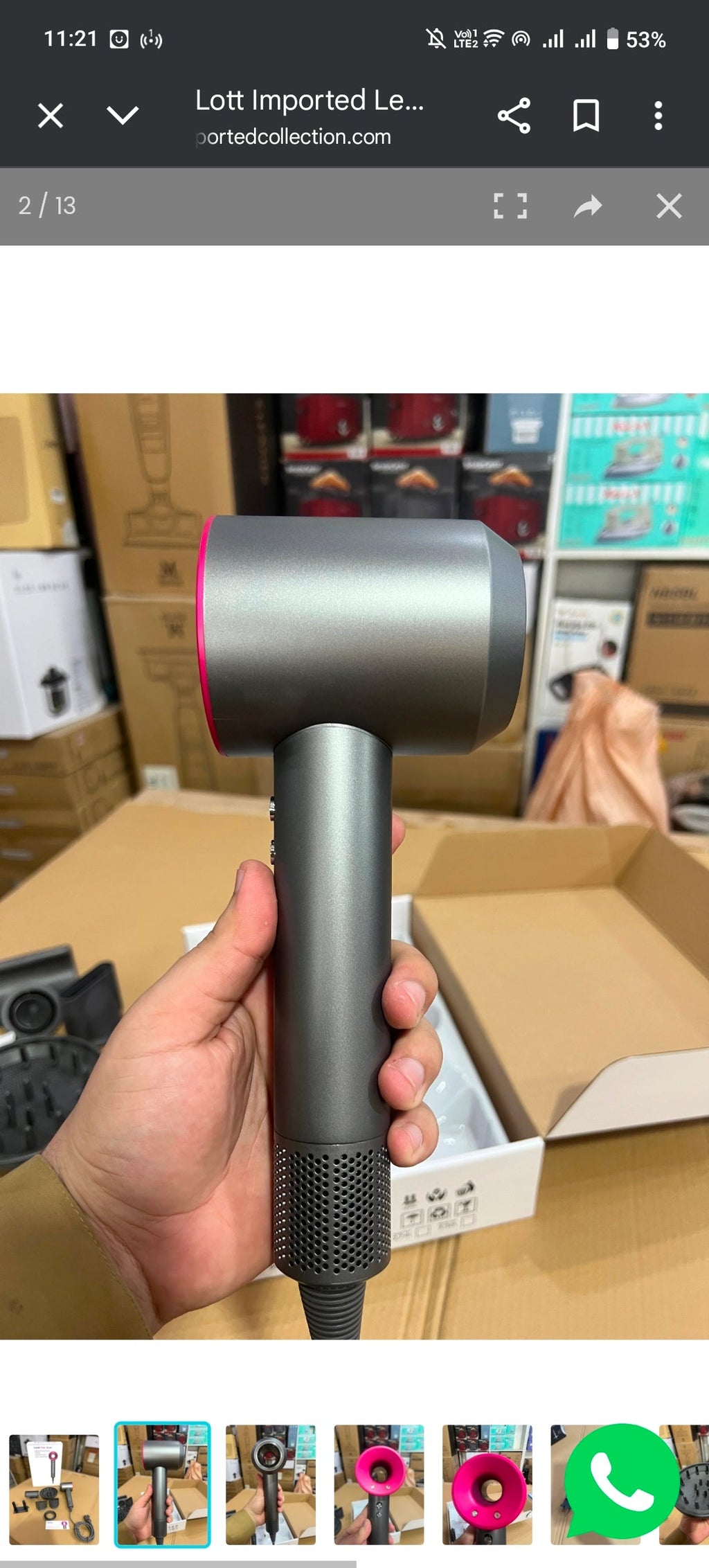 Lott Imported Leafless Hair Dryer Set 1600W