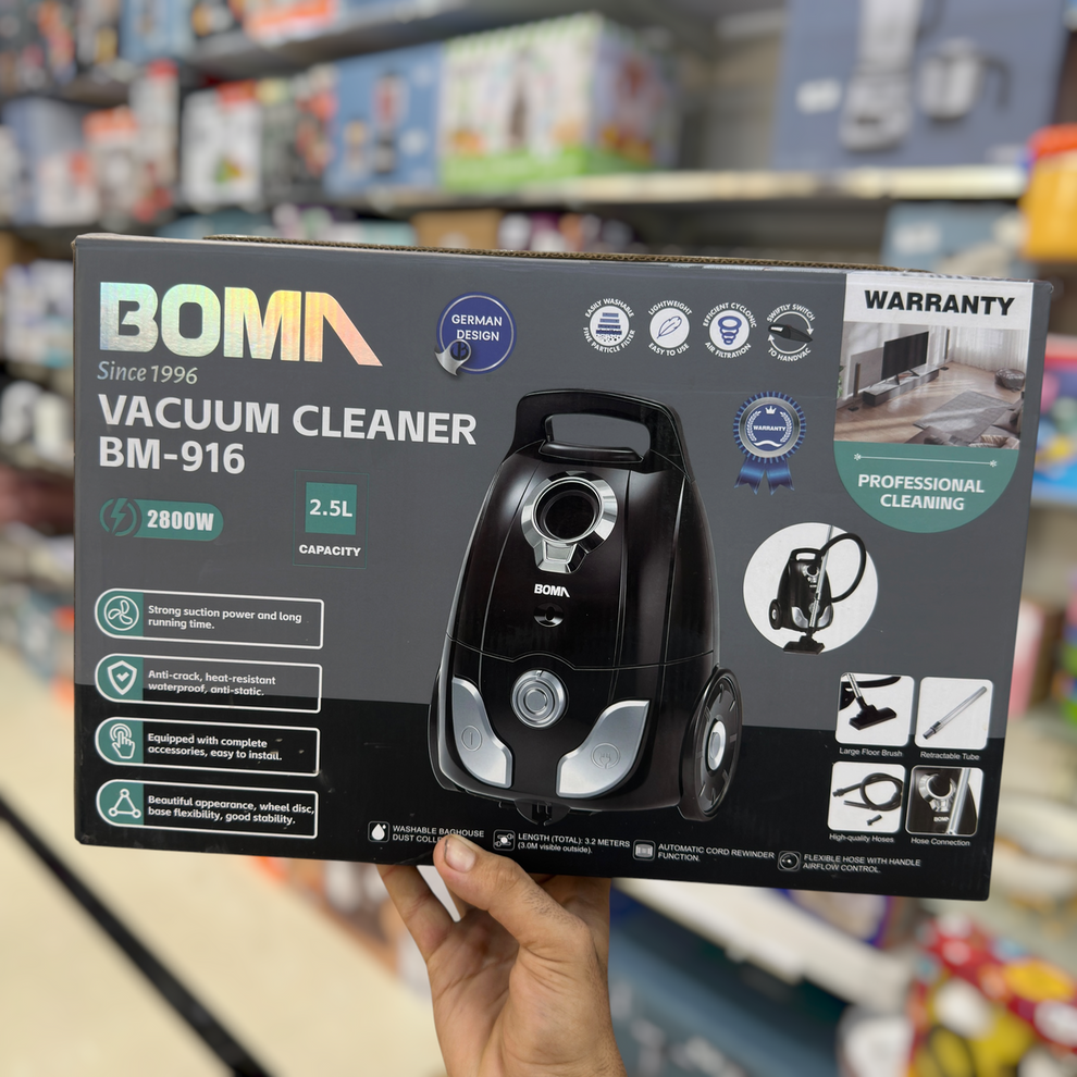 Boma 2.5L Vacuum Cleaner BM-916 – High Suction Power & Compact Home Cleaner